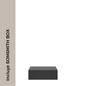 Pedestal de madera lacada con compartimento oculto SOMSMITH